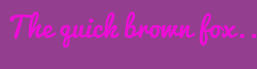 Image with Font Color EB0FD6 and Background Color 943E8F